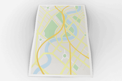 transparent scenic city map with rivers and roads - Download Free Stock Videos Pikwizard.com
