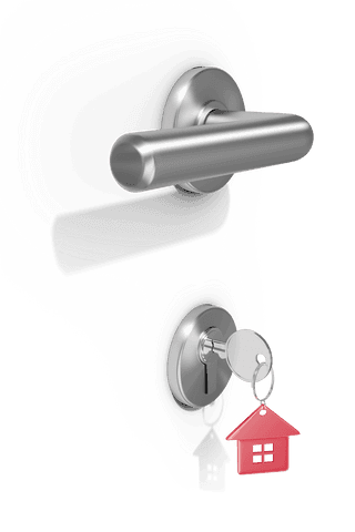transparent door lock handle with key in keyhole illustration - Download Free Stock Videos Pikwizard.com