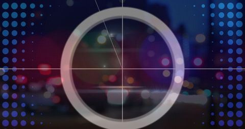 Vibrant Abstract Digital Art with Bokeh Lights and Circular Geometry - Download Free Stock Images Pikwizard.com