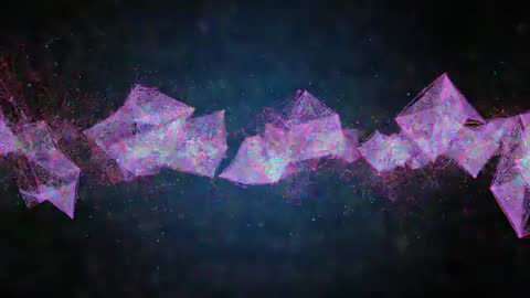 Futuristic Mesh Network with Colorful Pulsing Effects