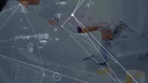 Lab Technician Conducting Analysis With Digital Interface