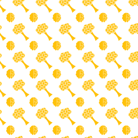 yellow brains pattern on transparent background vector illustration - Download Free Stock Videos Pikwizard.com
