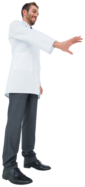 Confident Caucasian Male Doctor Gesturing on Transparent Background - Download Free Stock Videos Pikwizard.com