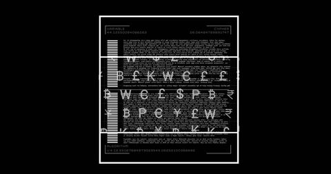 digital finance code with currency symbols on black background - Download Free Stock Images Pikwizard.com