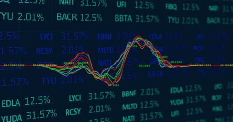 Cybersecurity Concept on Digital Stock Market Display - Download Free Stock Images Pikwizard.com