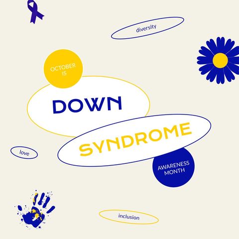 down syndrome awareness month conceptual design - Download Free Stock Templates Pikwizard.com