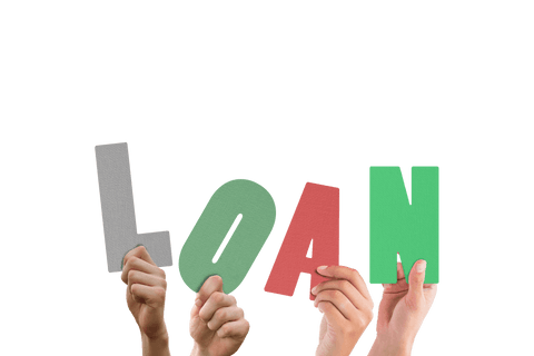 hands holding colorful loan letters on transparent background - Download Free Stock Videos Pikwizard.com