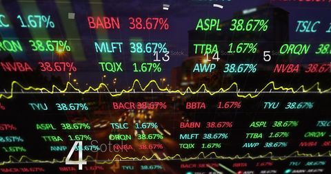 Global Stock Market Interface with Financial Data Display - Download Free Stock Images Pikwizard.com