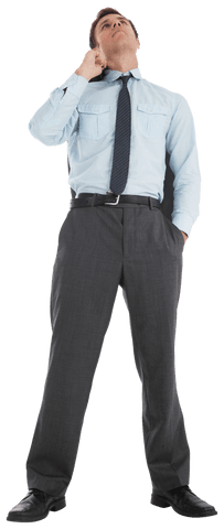 transparent businessman pondering while holding jacket - Download Free Stock Videos Pikwizard.com