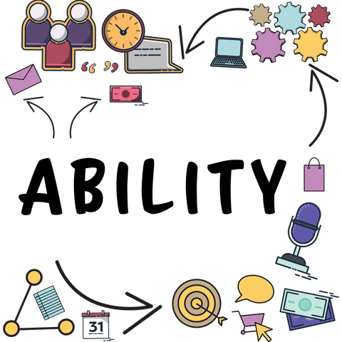 Ability Text Business Communication Icons on Transparent Background - Download Free Stock Videos Pikwizard.com
