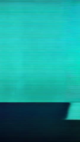 Glitching Teal Band Shifting Vertical Loop with Scanline Distortion and Magenta Wedge