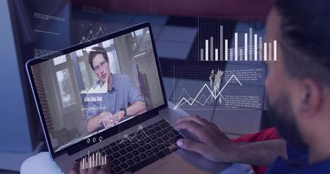 Remote Collaboration and Data Visualization in Virtual Laptop Presentation With Live Data
