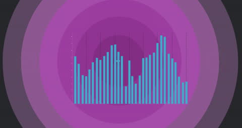 Abstract Digital Animation with Vibrant Data Charts