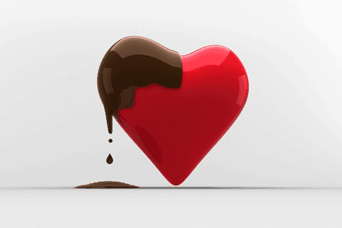 chocolate covered heart on transparent background - Download Free Stock Videos Pikwizard.com