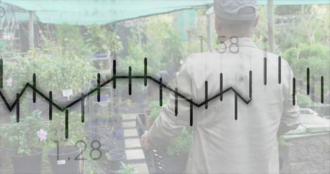Gardener Develops Sustainable Practices with Overlay Chart