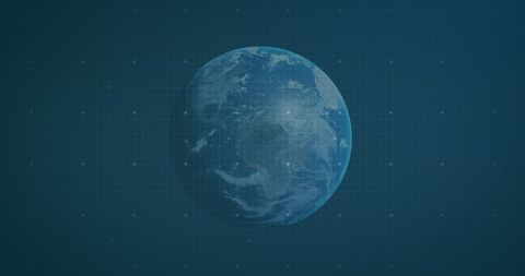 Digital Globe on Blue Technology Background - Download Free Stock Images Pikwizard.com