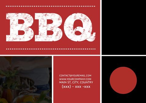 Bold BBQ Event Flyer with Rustic Background Design - Download Free Stock Templates Pikwizard.com