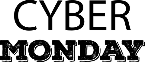 Minimalistic Transparent Cyber Monday Sale Sign Design