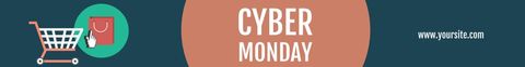 Cyber Monday Exciting Online Sales Promotion Retail Banner - Download Free Stock Templates Pikwizard.com