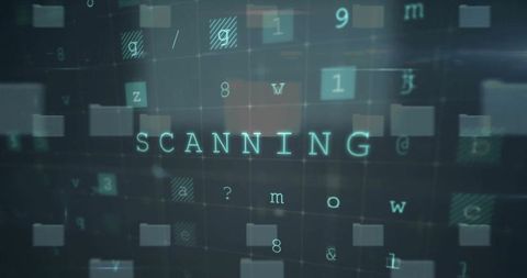 Scanning Text with Digital Data Processing on Circuit - Download Free Stock Images Pikwizard.com