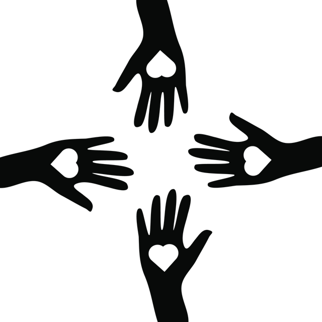 Symmetrical Black Hands with Heart Shapes on Transparent Background - Download Free Stock Videos Pikwizard.com