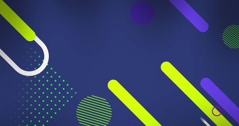 Colorful Geometric Shapes on Blue Background - Download Free Stock Images Pikwizard.com