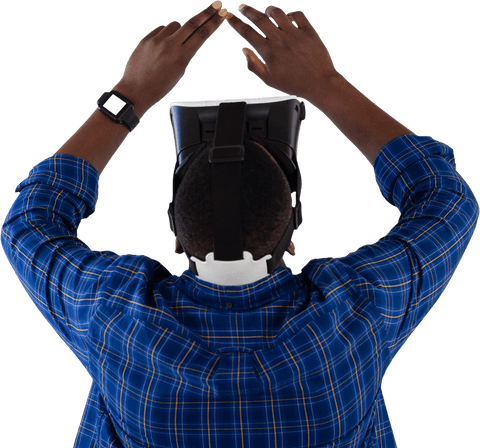 transparent view of person experiencing virtual reality - Download Free Stock Videos Pikwizard.com