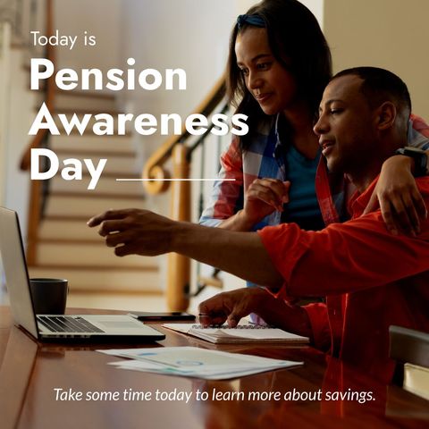 diverse couple exploring savings on pension awareness day - Download Free Stock Templates Pikwizard.com