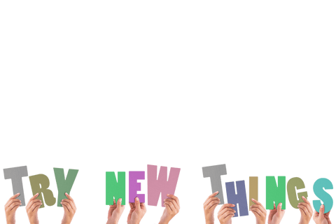 hands holding try new things text transparent background - Download Free Stock Videos Pikwizard.com