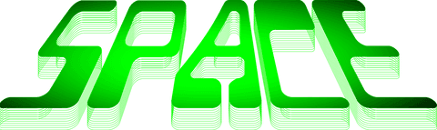 Glowing Green 'Space' Text with Shadow Effect for Digital Projects - Download Free Stock Videos Pikwizard.com