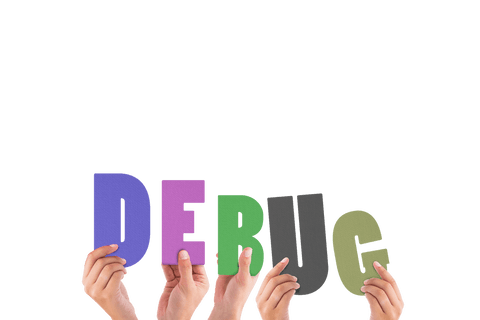 debug word held by hands on transparent background - Download Free Stock Videos Pikwizard.com