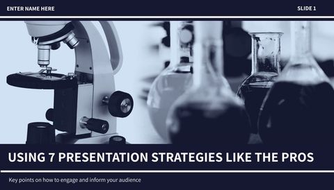 Scientific Research Presentation Strategy Template - Download Free Stock Templates Pikwizard.com