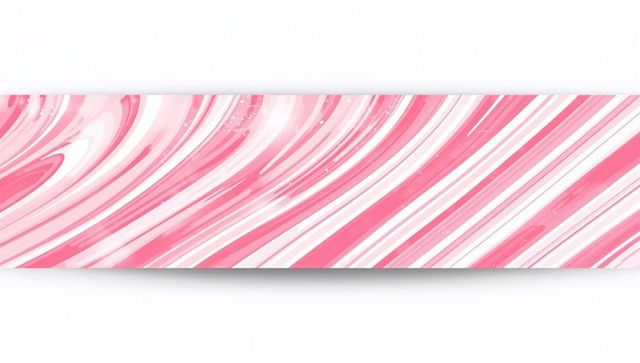 Pink marble swirl horizontal banner featuring glossy pastel stripes and subtle shadow
