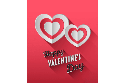 Valentine's Day Transparent Hearts and Text Vector - Download Free Stock Videos Pikwizard.com