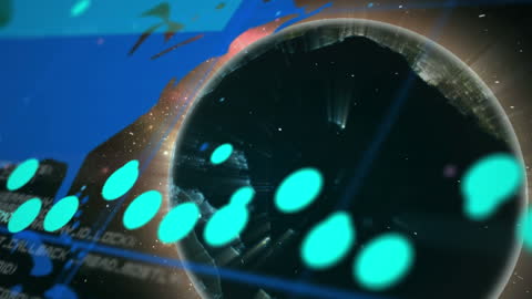 Futuristic Concept of Data Visualization Over Globe