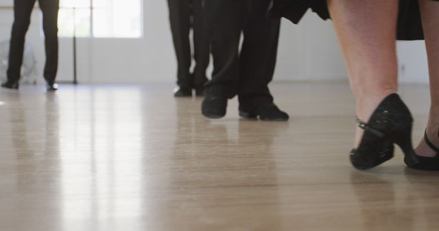 People Dancing Indoors Wearing Formal Black Shoes - Download Free Stock Images Pikwizard.com