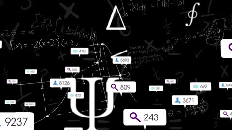 Digital Data Streams Animating Around Diverse Mathematical Concepts