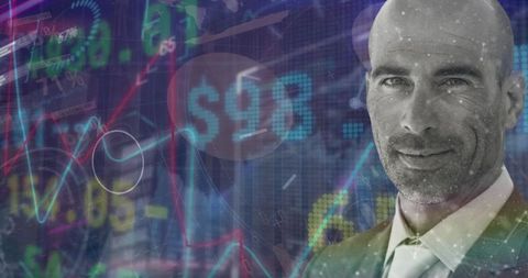 Corporate Executive Analyzing Stock Market Data