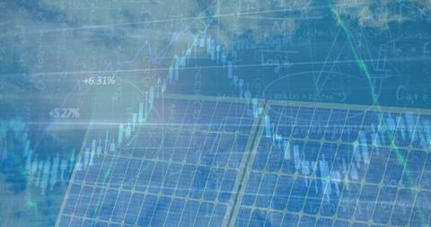 Innovative Energy Solutions with Solar and Financial Data Integration - Download Free Stock Images Pikwizard.com