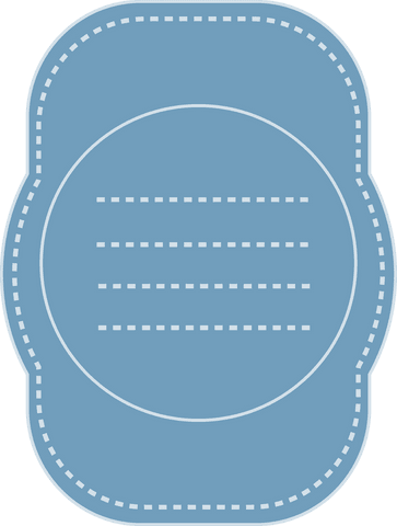blue name tag vector with dotted lines on transparent background - Download Free Stock Videos Pikwizard.com