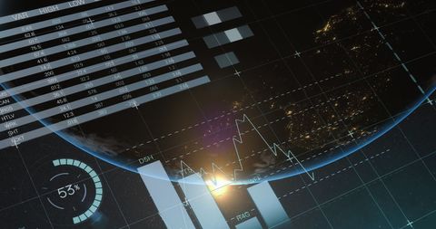 Futuristic Global Data Analytics Technology Interface - Download Free Stock Images Pikwizard.com