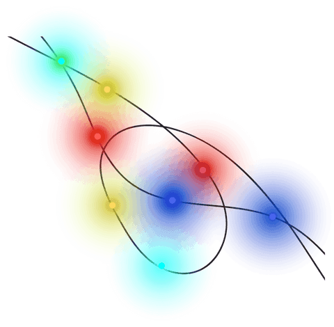 transparent digital circles with connecting lines concept - Download Free Stock Videos Pikwizard.com