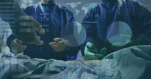 Surgeons in Digital Financial Business Data Environment - Download Free Stock Images Pikwizard.com