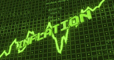Digital Inflation Visualization with Stock Market Data Overlay - Download Free Stock Images Pikwizard.com