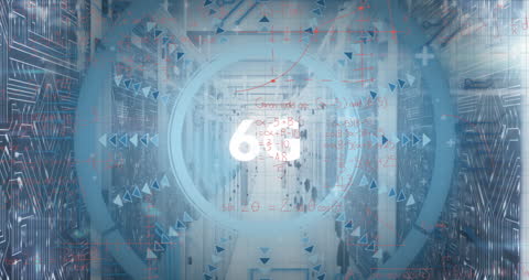 Innovative 6G Technology Concepts in Futuristic Server Room