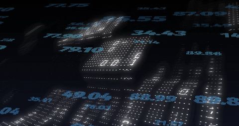 Digital Data Stream with Binary Code and Numerical Patterns - Download Free Stock Images Pikwizard.com