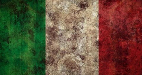Grunge Textured Italian Flag with Distinctive Effect