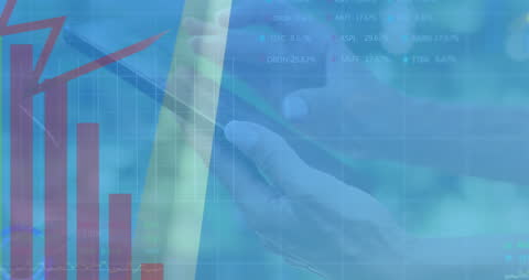 Conceptual Digital Interface with Tablet and Data Visualization