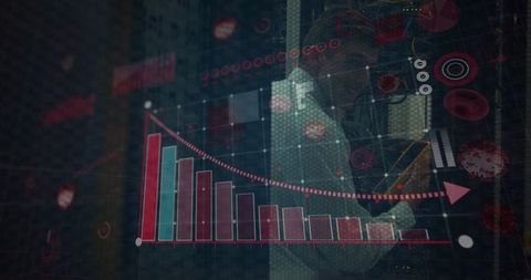 Business Professional Analyzing Digital Charts and Graphs