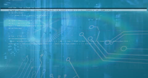 Digital Data Transmission Visualization in Server Room
